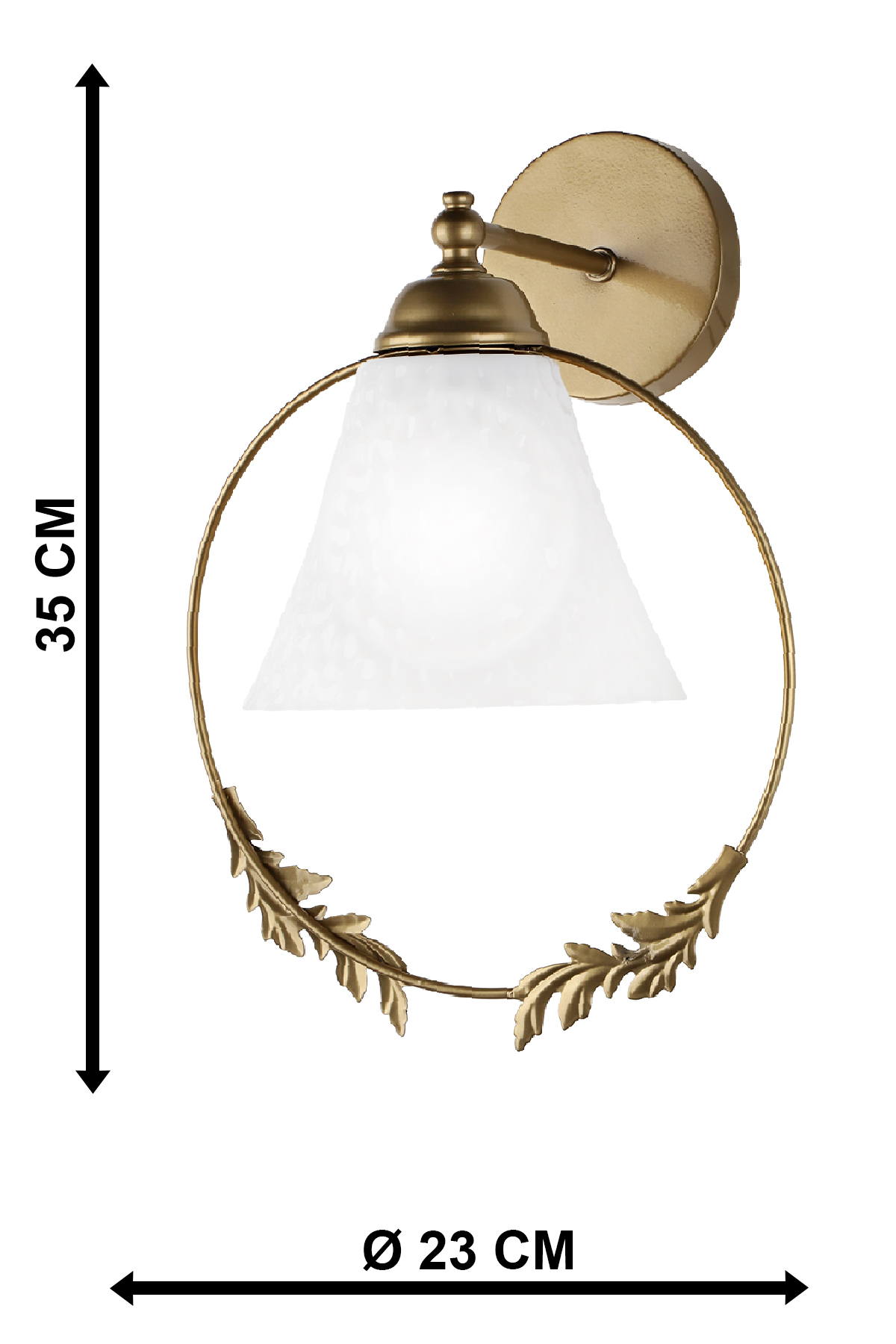 Lutuf Wall lamp Antique,White